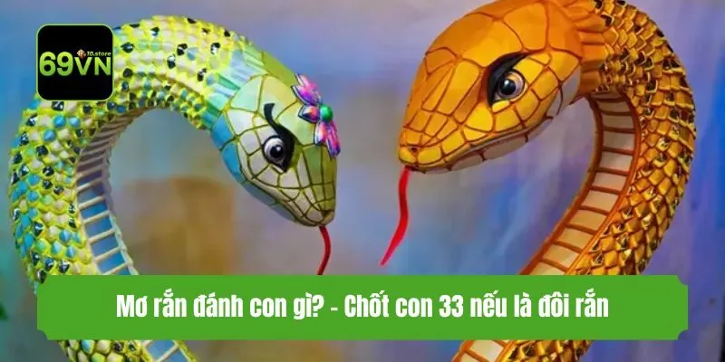 Mơ rắn đánh con gì? - Chốt con 33 nếu là đôi rắn